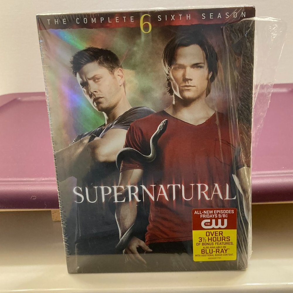 Supernatural TV series on DVD, the complete sixth season.
